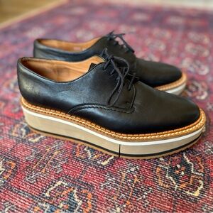 Clergerie Brook Derbies Leather Platforms size 7